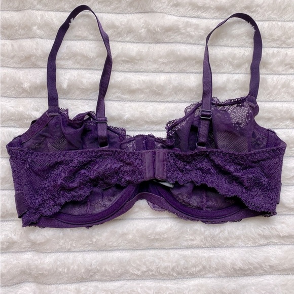 Adore Me Deep Purple Lace Bralette - Picture 6 of 7